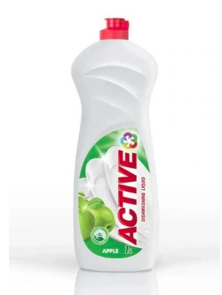 Active гель 1л д/миття посуду зелене яблуко